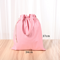 Sac fourre-tout en toile avec cordon de serrage et logo personnalisé, grande capacité, sac cadeau réutilisable en toile