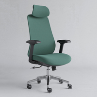Fauteuil de bureau exécutif moderne réglable en gros avec accoudoirs fixes, pivotant à 360° et réglage en hauteur pour invités