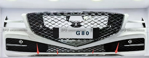 ชุดแต่งกระจังหน้าล่าง (สีดำเงา) สำหรับ Genesis G80 รุ่นก่อนปรับโฉม ปี 2021-2023 วัสดุ ABS คุณภาพสูง ติดตั้งง่าย - Product Image 2
