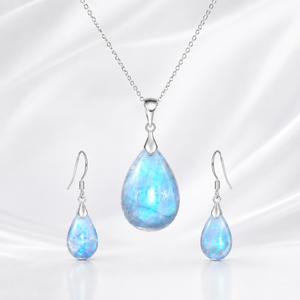 Bijoux en argent avec pierres précieuses Rutayl d'Éthiopie authentiques, collier et boucles d'oreilles faits à la main, approvisionnement en gros - Product Image 2