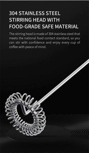 Compact Electric <b>Milk</b> Frother, Coffee <b>Milk</b> Frother, Rechargeable Type -C Charging <b>Milk</b> Frother,Mini Mixer - Product Image 4
