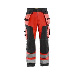 BLAKLADER - 156725175599D112 Pantalon d'artisan Softshell haute visibilité Rouge/Noir-EAN 7330509406434 HI-VIS WORKWEAR - Product Image 1