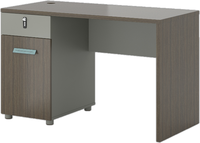 Bureau d'Angle Informatique de Direction Moderne en Panneau de Bois