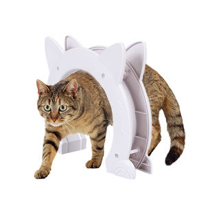 थोक आर्क कान आकार डिजाइन काले सफेद भूरे रंग की बिल्ली का दरवाजा - Product Image 2