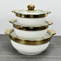 Marmite à Soupe en Céramique de Luxe Grande Taille pour Cuisine Domestique 2024, avec Couvercle en Verre