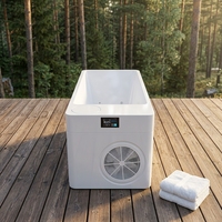 10% RABATT 2026 Luxuriöse Acryl-Eisbadewanne - All-in-One Kaltwasser-Tauchbecken mit Isolierdesign für Heim-Spa