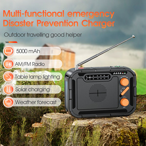 Nouveaux produits 2025 : <span class=keywords><strong>Radio</strong></span> portable d'urgence extérieure à manivelle et solaire, grande capacité 5000 mAh, avec <span class=keywords><strong>radio</strong></span> AM/<span class=keywords><strong>FM</strong></span> et haut-parleur intégré - Product Image 3