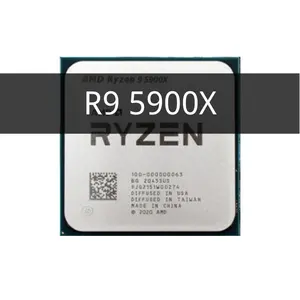 R 9 5900X 3.7 GHz 12-Core 24-Thread CPU Processor AM4 Gamer R9 5900X CPU Parts & Accessories 7NM 64M 100-000000061