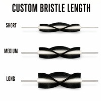 Brosse à ressort en nylon pour plaies, diamètre extérieur 80 mm x 600 mm, avec tige métallique en V, brosse à rouleau à poils traversants, longueur personnalisée