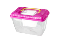 Réservoir de poissons en plastique Polypropylène Fish Tank Ermite Crabe Cage Critter Box Pet Storage Box Fish Tank Ornements