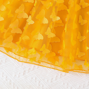 Ropa Infantil para Niñas de 4 a 8 Años, Conjunto Casual de Dos Piezas, Top de Mezclilla de Poliéster y Algodón y Vestido con Tirantes de Malla, Transpirable - Product Image 6