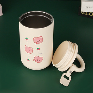Commercio all'ingrosso 316 in acciaio inox doppia parete <span class=keywords><strong>caffè</strong></span> Tumbler ufficio <span class=keywords><strong>tazza</strong></span> isolata con manico coperchio e <span class=keywords><strong>Thermos</strong></span> caratteristica per i bambini - Product Image 5