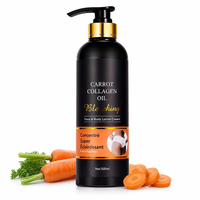 Lotion Corporelle Blanchissante et Hydratante à l'Huile de Carotte, au Collagène et à l'Acide Hyaluronique 500ml, Marque Privée OEM ODM, Effet Blanchissant Permanent