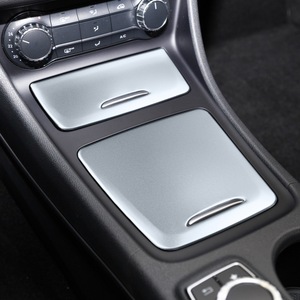 <b>Car</b> <b>Interior</b> Sticker For Center Console Storage Panel Mercedes Benz A180 200 GLA180 220 CLA200 260 Stainless Steel Adhesive - Product Image 1