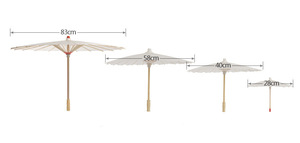 Parapluie en papier blanc Guansen pour enfants japonais, idéal pour le bricolage, la décoration de mariage, les accessoires photo et les loisirs créatifs - Product Image 6