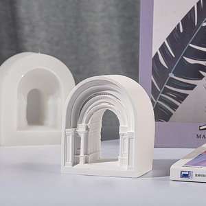 Molde de Silicona para Velas con Diseño de Palacio Europeo, Molde para Piedras Difusoras, Resina Epoxi para Decoración del Hogar y Pasteles - Product Image 1