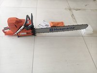 Gergaji Mesin Bensin Husqvarna 395XP dengan Batang 36 Inci, Tugas Berat Profesional, Gergaji Rantai 395 untuk Penebangan dan Pemotongan Pohon, Motosierra