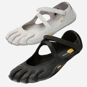 Chaussures de ballet souples Vibram V-Soul Fivefingers pour femmes, semelle extérieure en caoutchouc plate, doublure en coton, yoga, danse, fitness, orteil fendu - Product Image 1