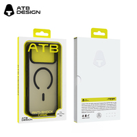 Coque de protection magnétique antichoc mate ATB pour iPhone 17 18 Pro Max, étui de téléphone portable personnalisé anti-traces de doigts