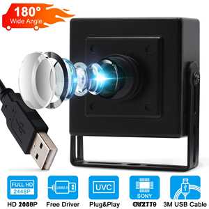 Elp 8MP Fisheye máy ảnh góc rộng 180 độ CMOS IMX179 Mini USB máy ảnh công nghiệp cho Android Linux cửa sổ - Product Image 2