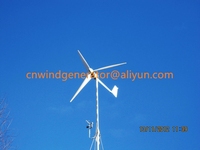 Éolienne résidentielle chinoise 1KW, générateur éolien 1.8KW max avec options 24V-240V, système hybride On/Off Grid