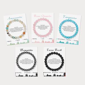 Bracelet élastique en pierres naturelles <span class=keywords><strong>de</strong></span> 8 mm, vente en gros, prix bas, options multicolores - Product Image 1