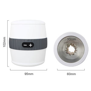 كأس استمناء ذكري أوتوماتيكي مع وظيفة المص والاهتزاز والدوران التلقائي، مصنوع من السيليكون مع فتحة تلسكوبية - Product Image 3