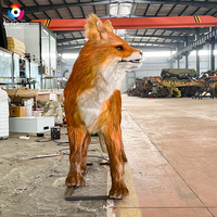 SanheRobot - Modelo de Zorro Animatrónico Realista de 1.8 Metros, Simulación de Zorro de la Selva a Tamaño Real para Decoración de Parques