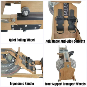 <span class=keywords><strong>Rameur</strong></span> d'intérieur pliable en <span class=keywords><strong>bois</strong></span> résistant à l'eau, capacité 150 kg, pour usage domestique et commercial - Product Image 4