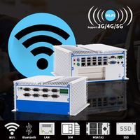 Mini PC Industrial Sin Ventilador con Windows 10, 11 y Linux, con 5 Puertos LAN, 10 Puertos USB, 8 Puertos COM, 1 Puerto HDMI, 1 Puerto VGA, 14 Puertos GPIO