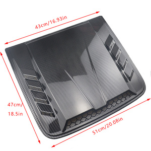 General Purpose Car Engine Hood Decoration Vent <b>Cover</b> Decoration Plastic Car Engine Hood Spoon Intake Vent <b>Cover</b> - Product Image 2