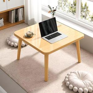 Simple Coffee Table Laminate Top Wooden Legs Versatile Home Use Living Room Bedroom Study Desk Small Size Easy To Clean - Product Image 2