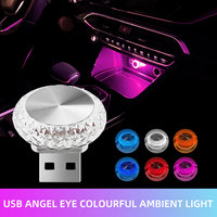 Nouvelle Lampe d'Ambiance LED USB pour Voiture, Effet Diamant, Plug and Play, Mini Lumière Décorative Intérieure, Vente Chaude
