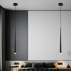 Zhixiang Minimalist Pendant Lamp Acrylic Aluminum LED Adjustable Height For Bedroom <b>Dining</b> Bar Hotel <b>Lighting</b> - Product Image 4