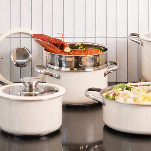 304 Thép Không Gỉ Cổ Điển 4-Mảnh Đồ Nấu Nướng Set Rõ Ràng Glass Có Nắp Đậy Không Dính Cảm Ứng Khí Sẵn Sàng Tùy Chỉnh Màu Sắc Biểu Tượng Lò - Product Image 3