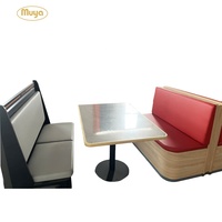 Meubles de restaurant modernes en acier inoxydable et en bois massif et marbre Tables et chaises pour le dîner et le café-en vente