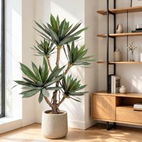 Harga Pabrik Pohon Yucca Tropis Palsu Ramah Lingkungan Dekorasi Kantor Komersial Tanaman Imitasi