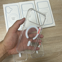 Coque de téléphone magnétique transparente de luxe en acrylique pour Apple iPhone 18 Pro Max, 18 Fold, 18 Pro, iPhone 18, 17 - MOQ 500