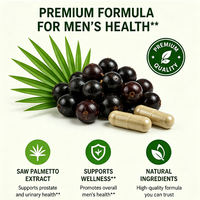 Complément de fertilité pour hommes : Capsules de Palmier Nain 100% Naturel, Bloqueur de DHT et Soutien à la Santé de la Prostate
