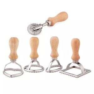 Dụng Cụ Làm Mì Ống Bằng Gỗ Con Lăn Và Máy Cắt Dụng Cụ Làm Bánh Xe Khuôn Ép Ravioli - Product Image 3