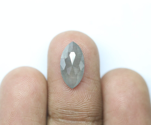 เพชรทรงมาร์คีส์ธรรมชาติขนาด 2.71 กะรัต รูปทรงเกลือพริกไทย ขนาด 13.69x7.05x3.45 มม. เพชรหายาก-สำหรับแหวนแต่งงานและแหวนหมั้น - Product Image 4