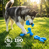 Jouet sonore interactif pour chien en nylon durable et écologique, pour le nettoyage des dents