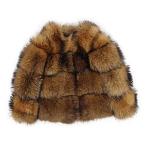 Y1874 हॉट सेलिंग असली प्राकृतिक रैकून फर बुलबुला कोट - Product Image 6