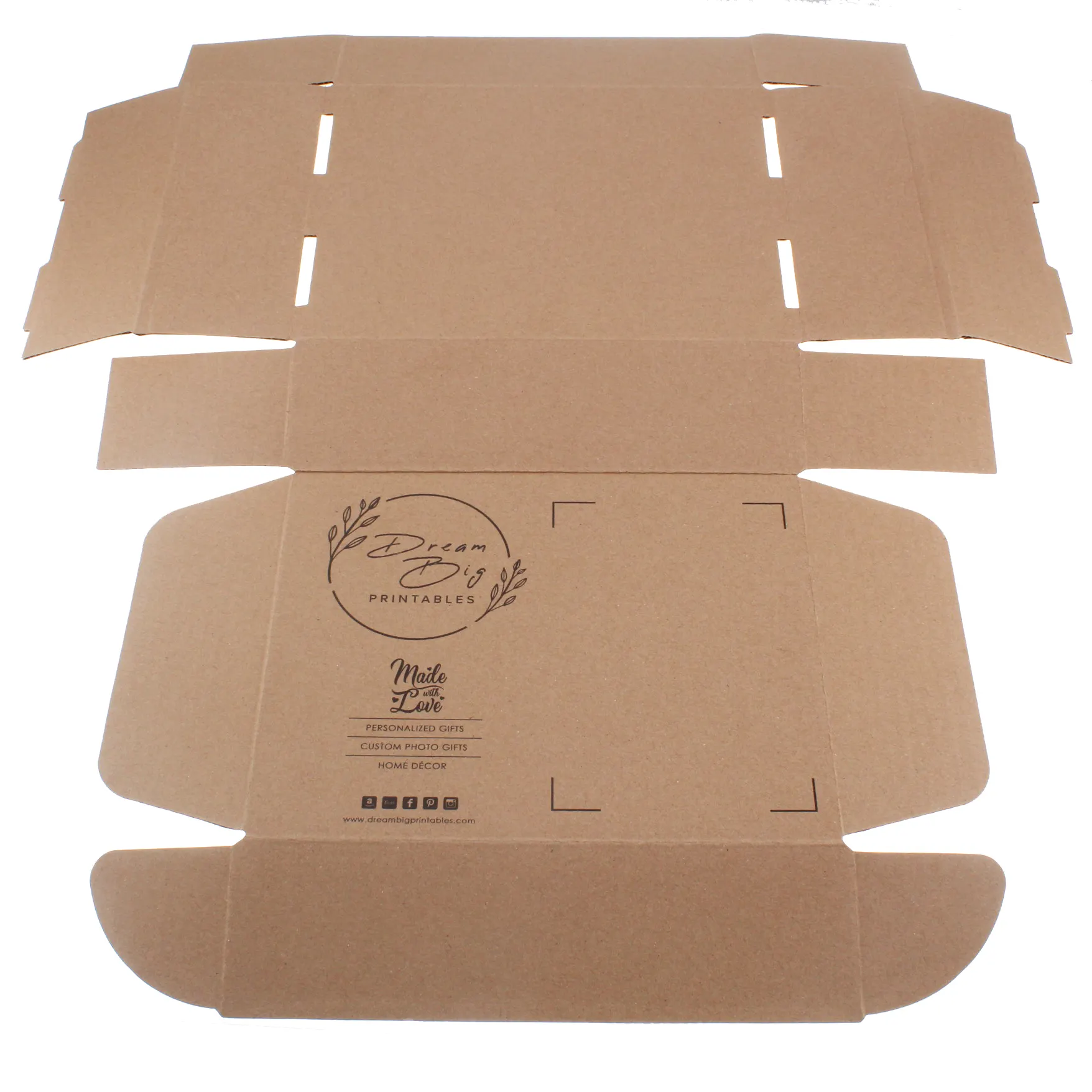 Boîtes d'expédition d'emballage en carton ondulé imprimées sur mesure de couleur Chine Boîte de papier ondulé brun recyclé en gros