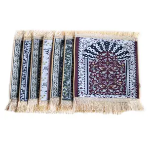 אופנה אסלאמי מתקפל תפילת שטיח Sajadah נסיעות מוסלמי מתנה סיטונאי תפילת מחצלת