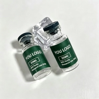 Autocollants en vinyle mat personnalisés pour peptides, étiquettes imperméables de 2 ml, 10 ml, 15 ml pour poudre de peptides