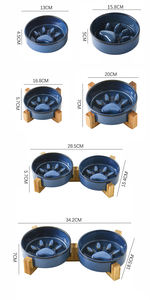 Ingrosso Logo personalizzato rialzato lento alimentatore cane gatto ciotola ceramica - Product Image 3