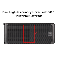 VTX102 600W Enceinte Line Array Passive Bi-amplifiée 10 Pouces pour Bar et Spectacles