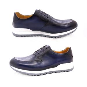 Vendita calda <span class=keywords><strong>scarpe</strong></span> sportive Casual in pelle da <span class=keywords><strong>uomo</strong></span> Sneaker fatta a mano di alta qualità altre <span class=keywords><strong>scarpe</strong></span> alla moda stile walking blu cina all'ingrosso - Product Image 5