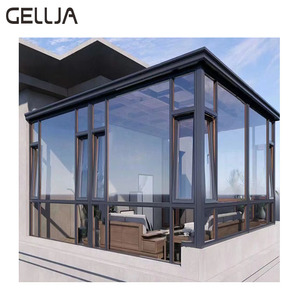 Solárium de Techo Triangular con Vidrio Templado Low-E, Estándar NFRC de EE. UU., Moderno, para Villas, Cubierta de Patio Exterior, Fácil Instalación - Product Image 4